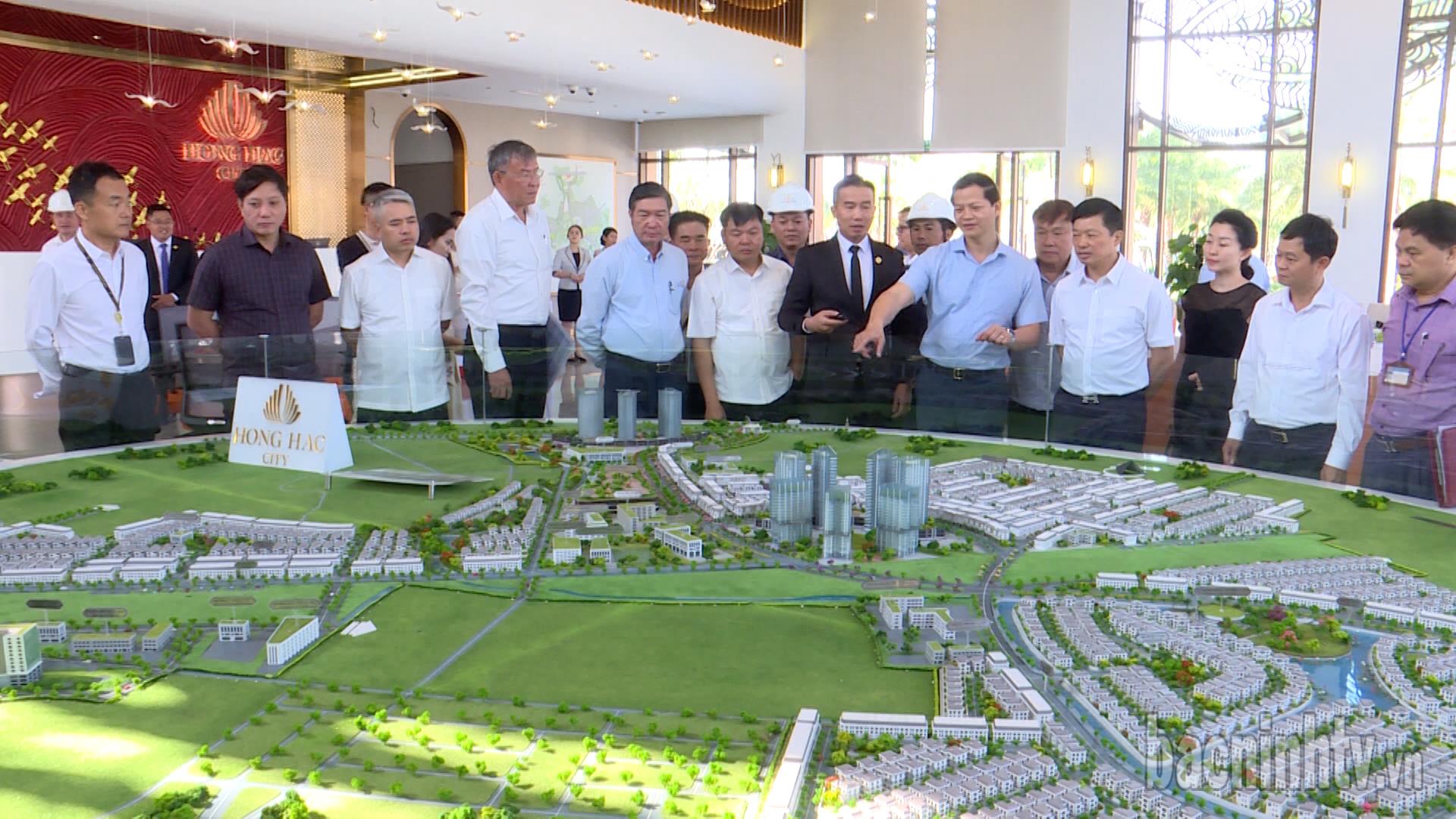 Chủ tịch UBND tỉnh kiểm tra tiến độ thi công Dự án đô thị, nhà ở xã hội, thương mại - dịch vụ