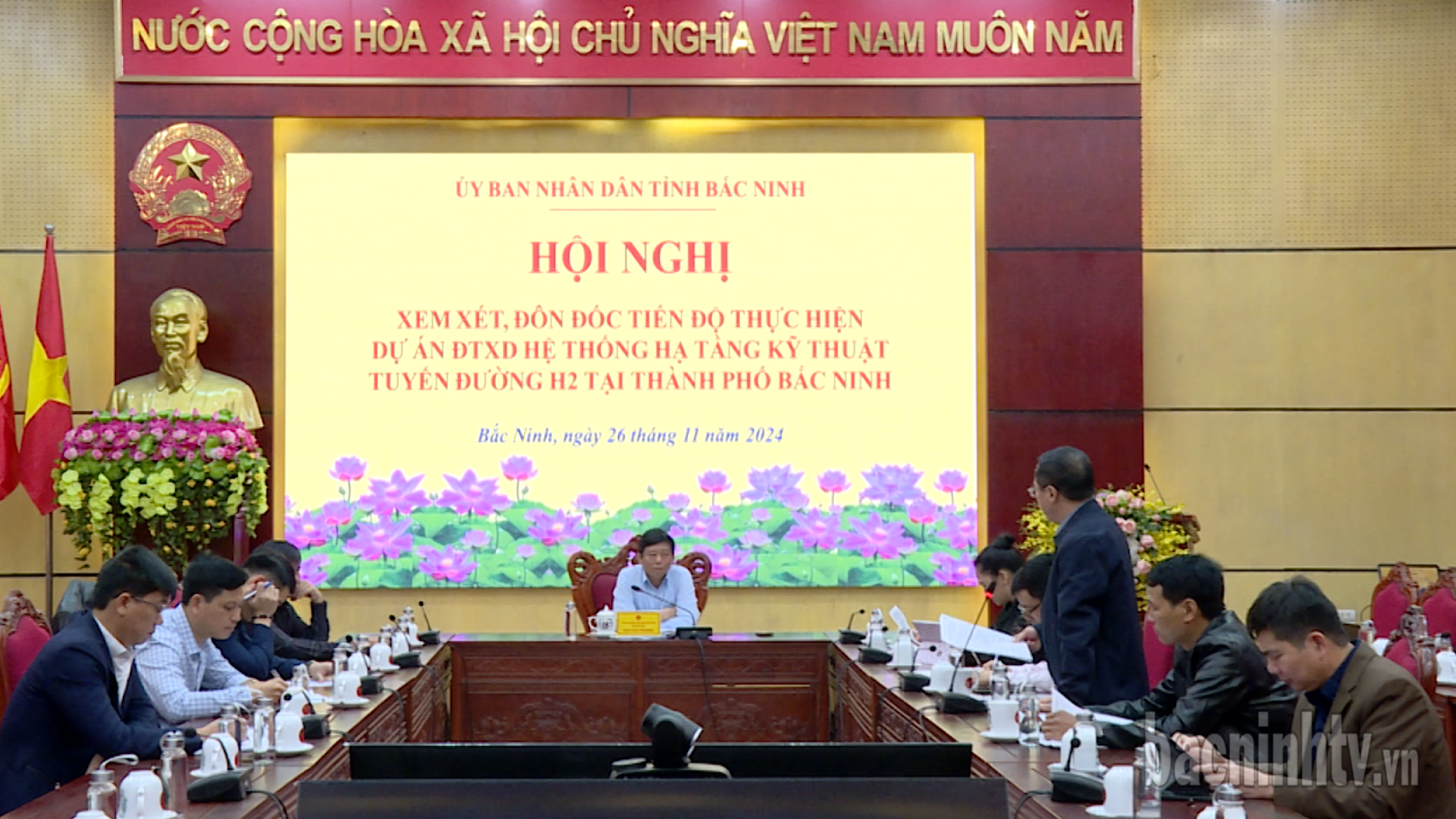 Đôn đốc tiến độ thực hiện dự án đầu tư xây dựng hạ tầng kỹ thuật tuyến đường H2 tại thành phố Bắc Ninh