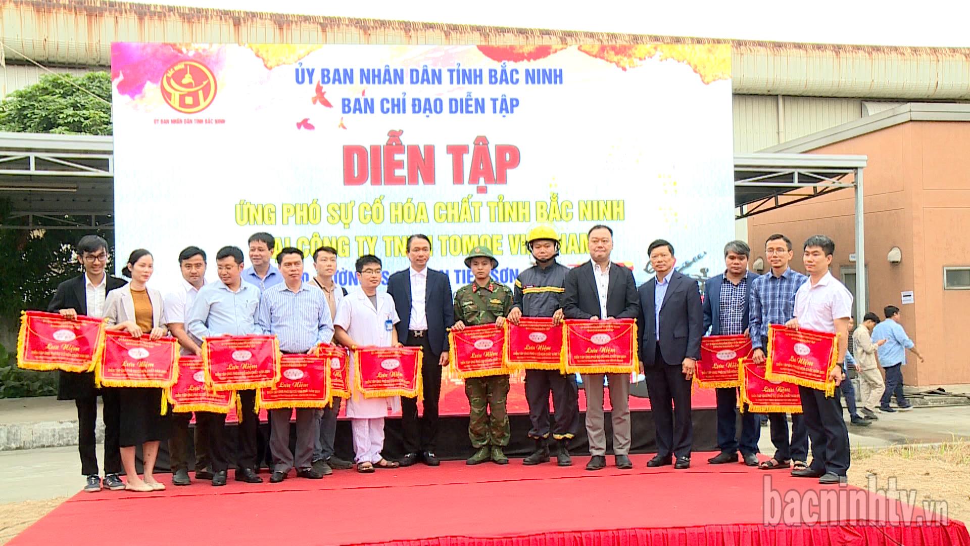 Diễn tập ứng phó sự cố hóa chất tỉnh Bắc Ninh năm 2024