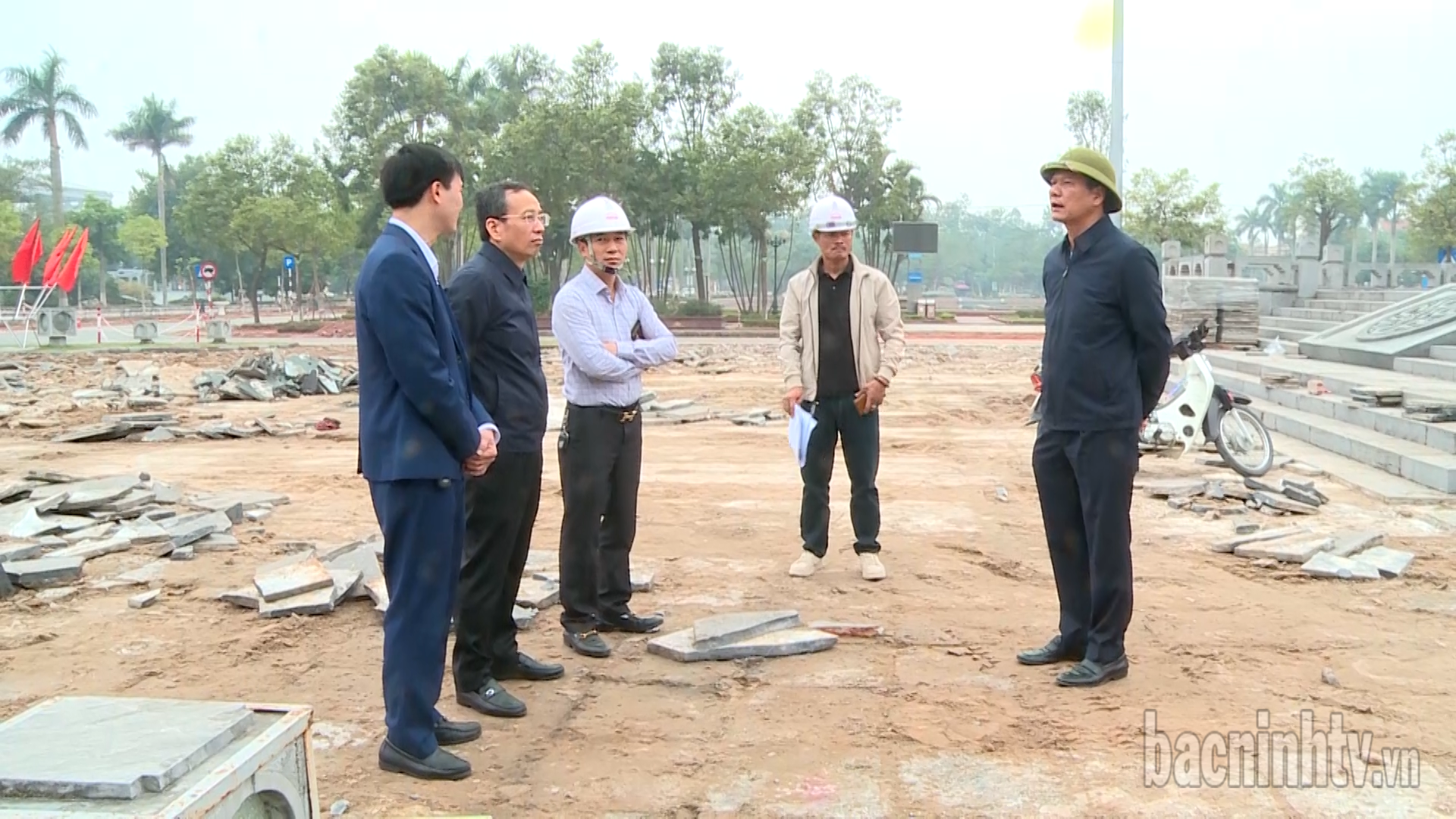 Bí thư Thành ủy Bắc Ninh kiểm tra tiến độ các công trình chỉnh trang đô thị