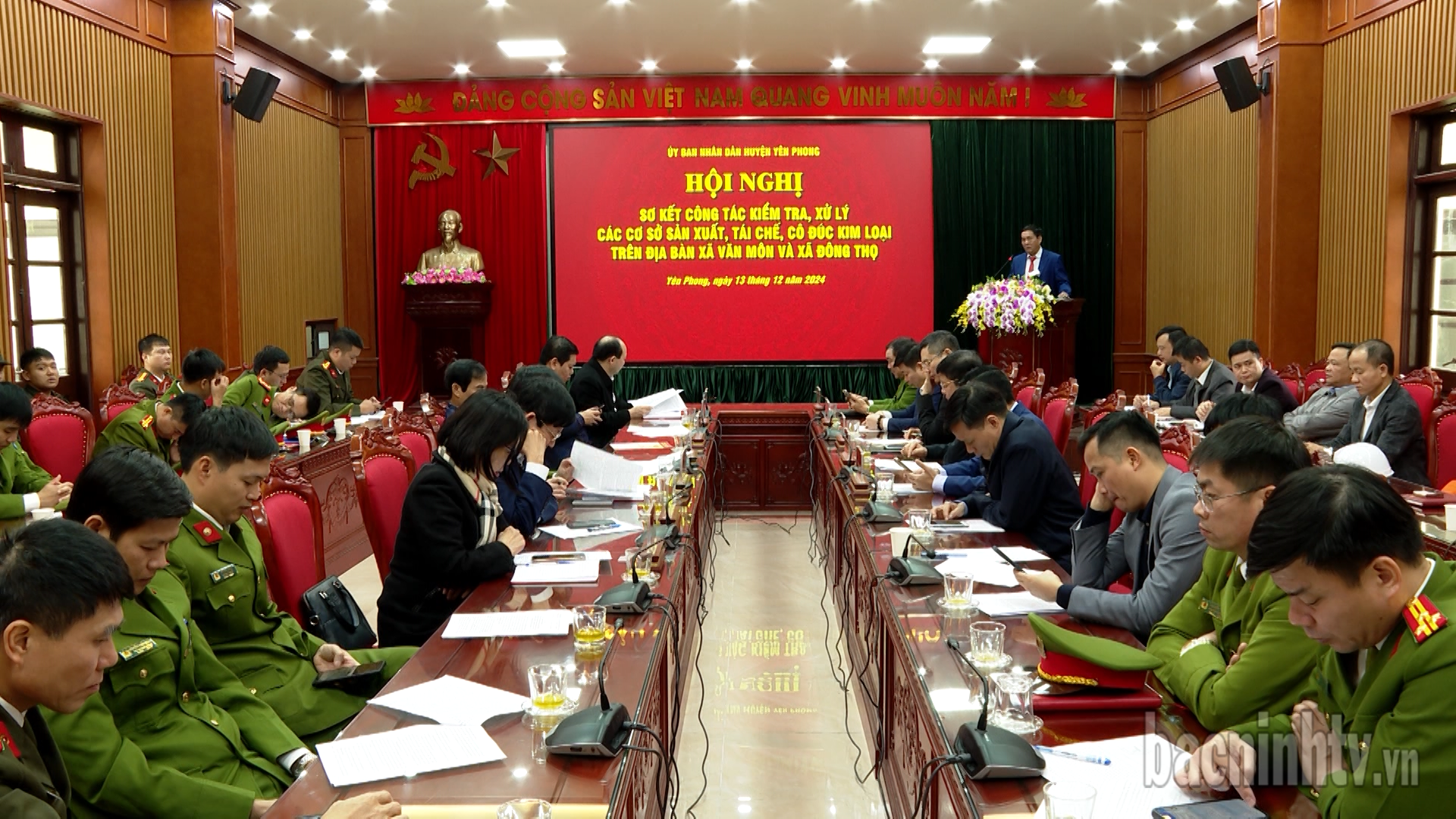 Sơ kết công tác kiểm tra, xử lý vi phạm pháp luật tại xã Văn Môn