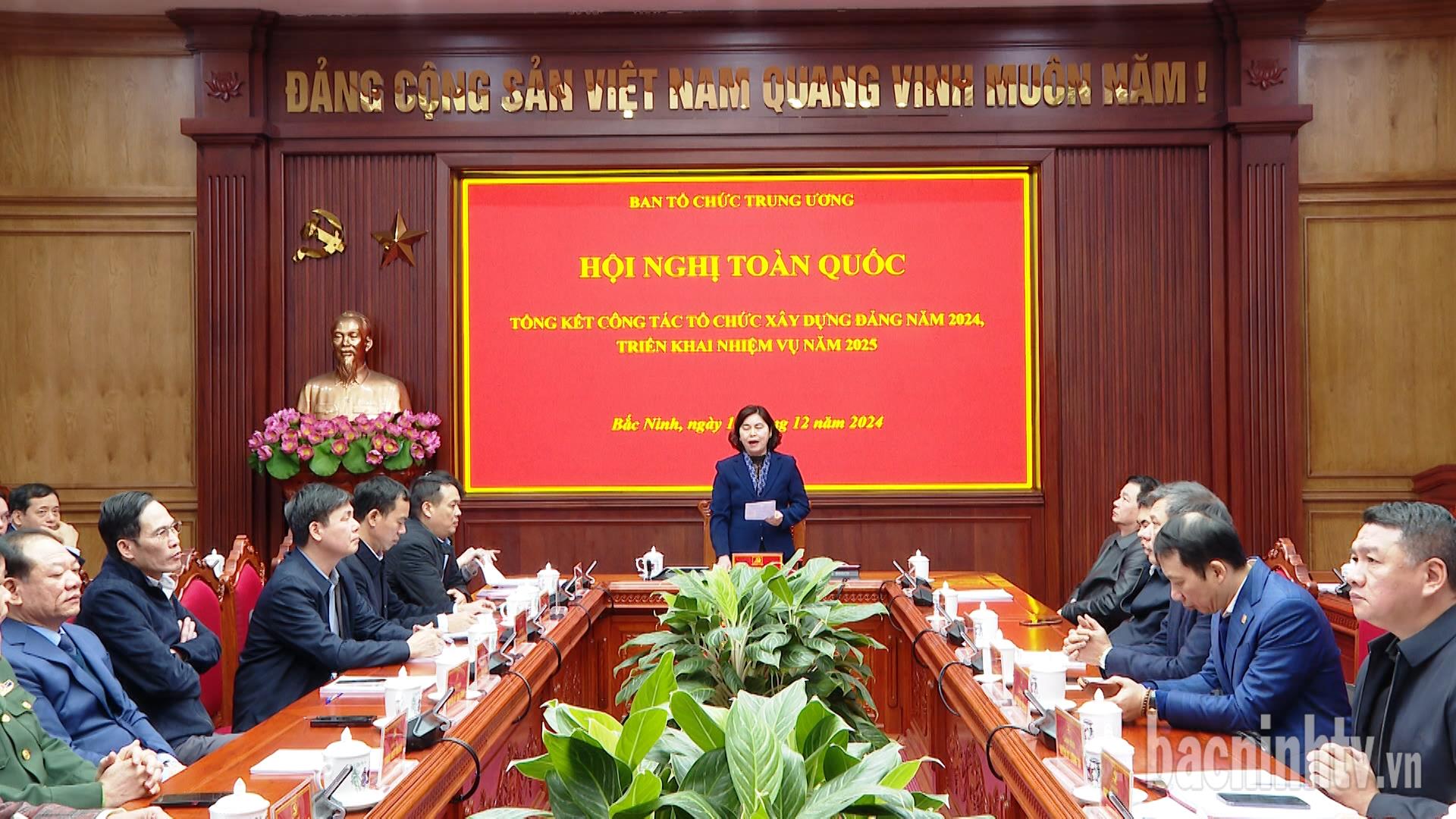 Hội nghị toàn quốc tổng kết công tác tổ chức xây dựng Đảng năm 2024
