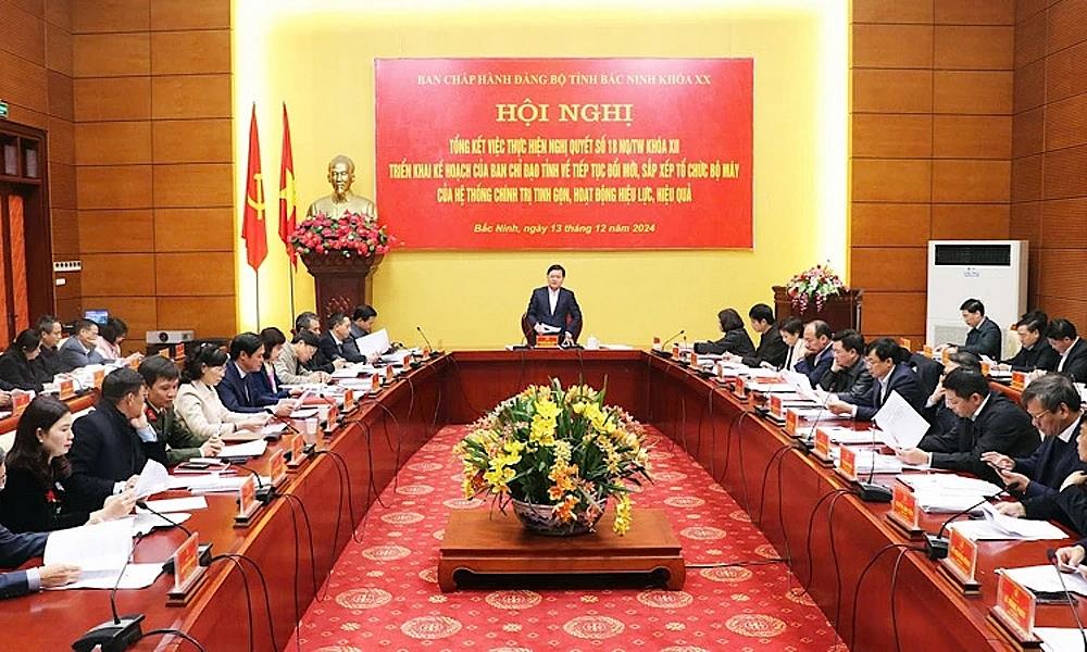 Bắc Ninh: Thông báo về sắp xếp tổ chức bộ máy của hệ thống chính trị tỉnh