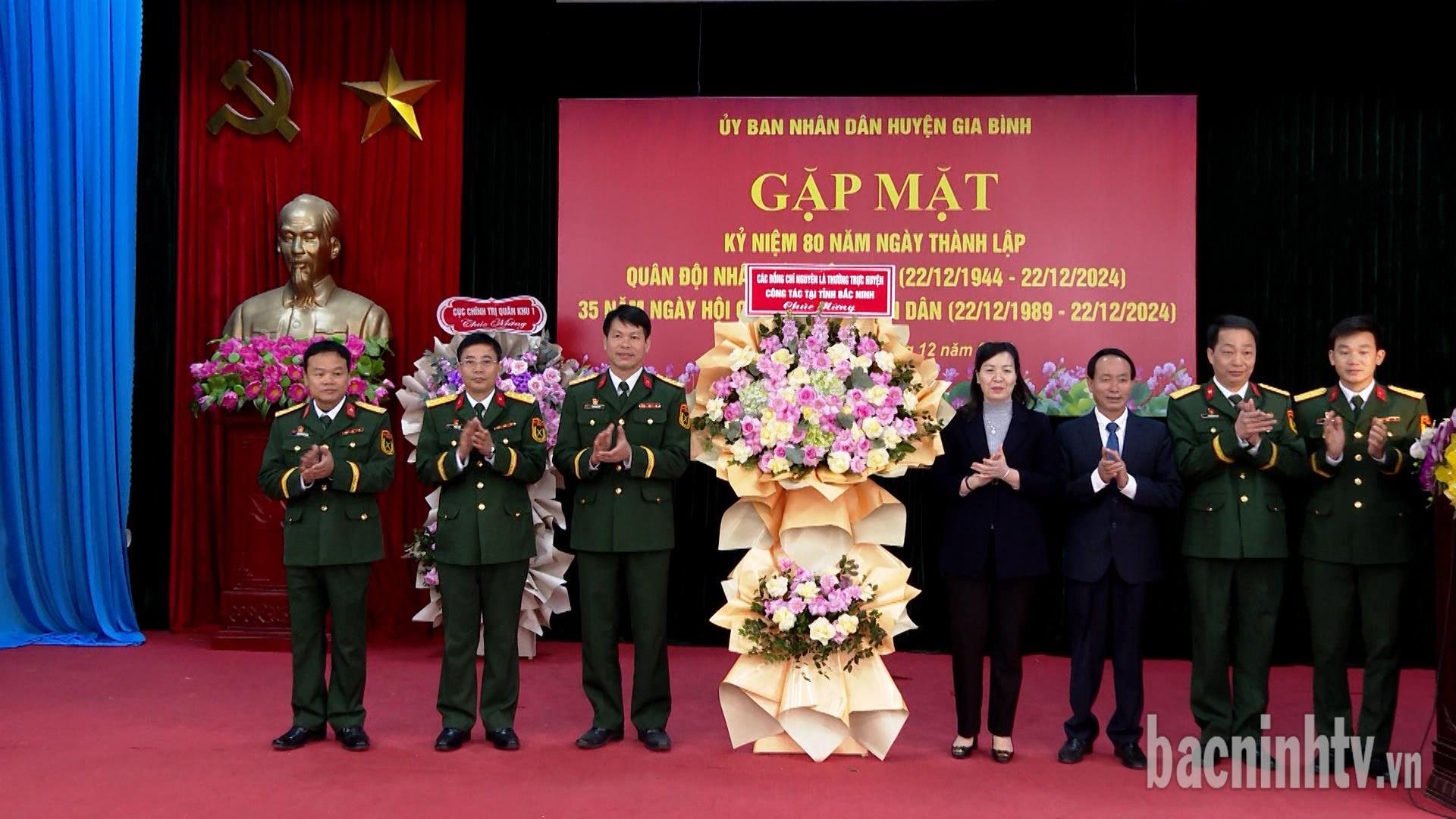 Gia Bình kỷ niệm 80 năm ngày thành lập Quân đội nhân dân Việt Nam