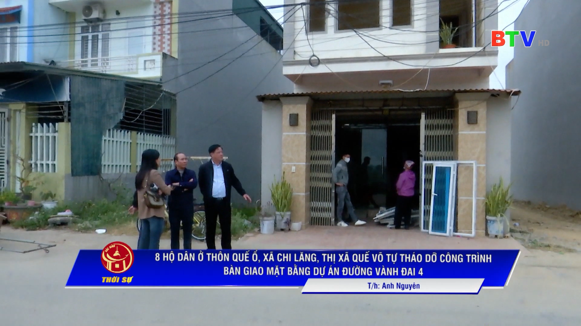 8 hộ dân ở thôn Quế Ổ, xã Chi Lăng, thị xã Quế Võ tự tháo dỡ công trình, bàn giao mặt bằng dự án đường Vành đai 4
