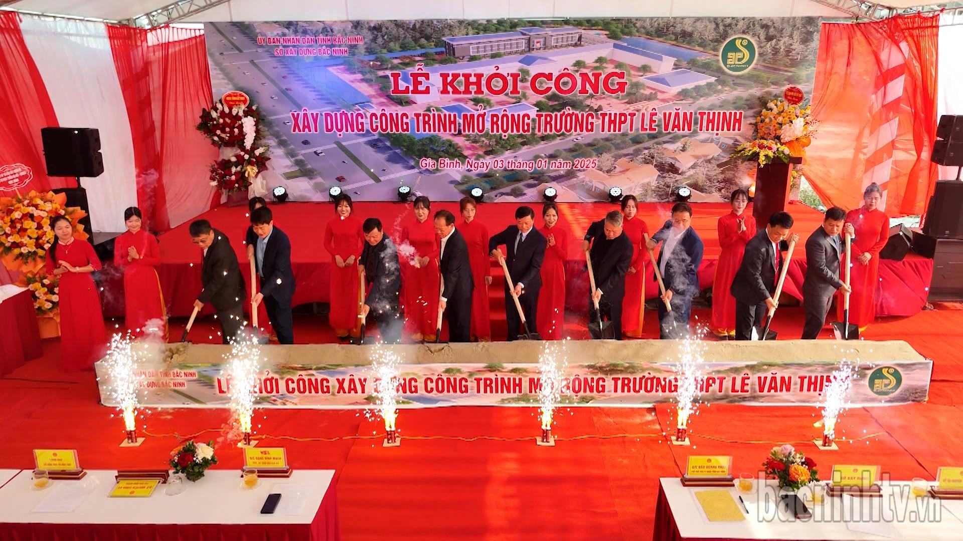 Khởi công mở rộng Trường THPT Lê VănThịnh