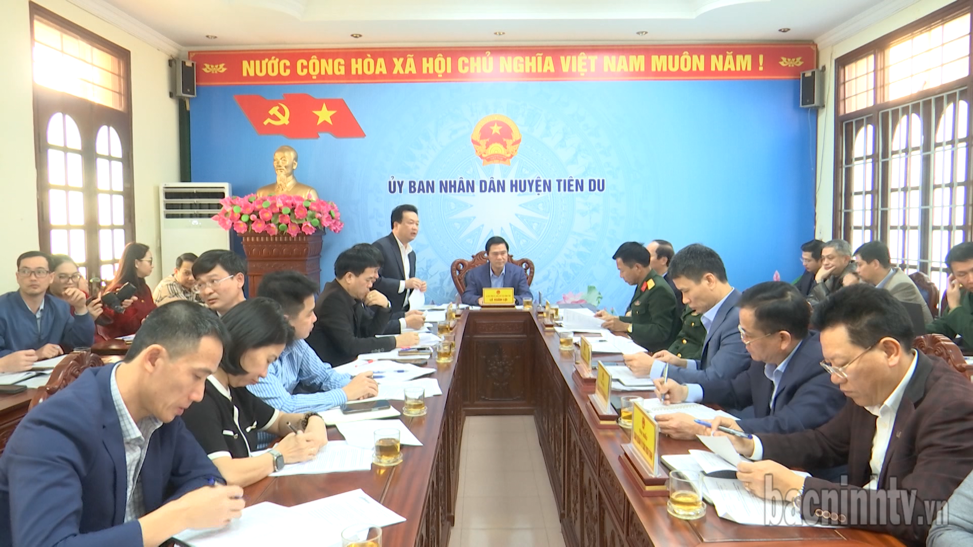 Đôn đốc tiến độ GPMB một số dự án trọng điểm tại huyện Tiên Du
