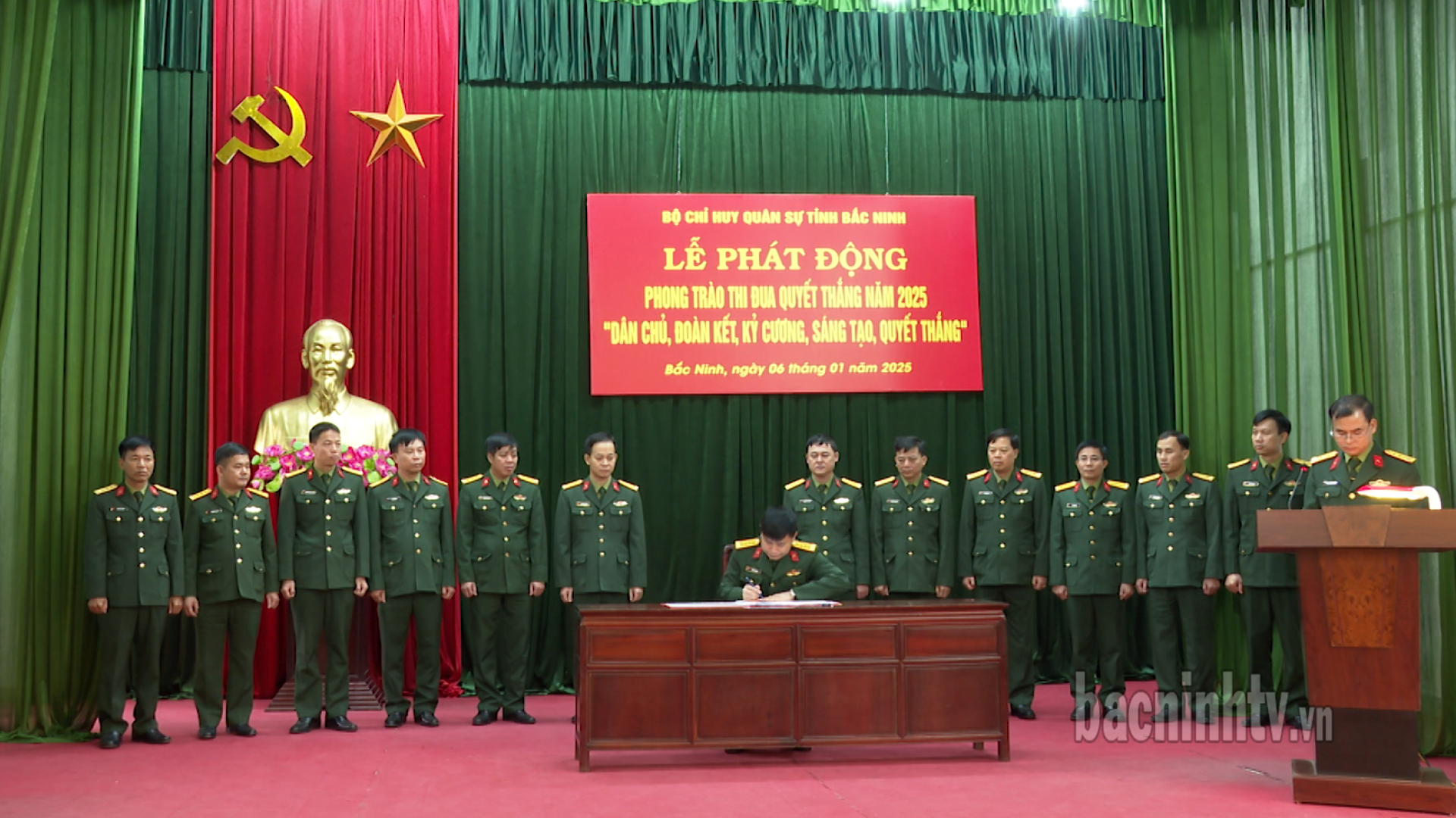 Bộ CHQS tỉnh phát động phong trào Thi đua Quyết thắng năm 2025
