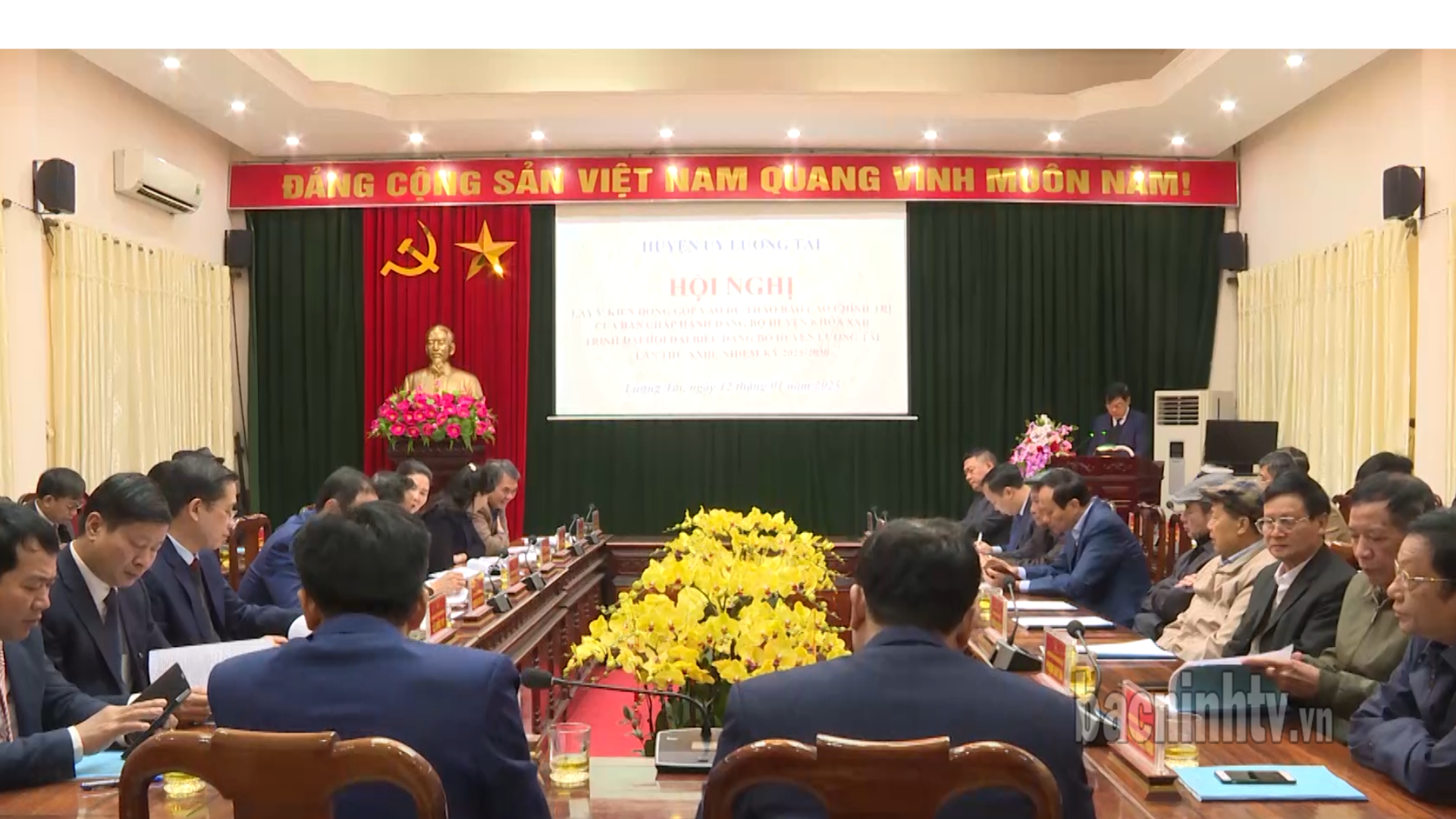 Lương Tài lấy ý kiến đóng góp vào Dự thảo Báo cáo chính trị BCH Đảng bộ huyện lần thứ XXIII