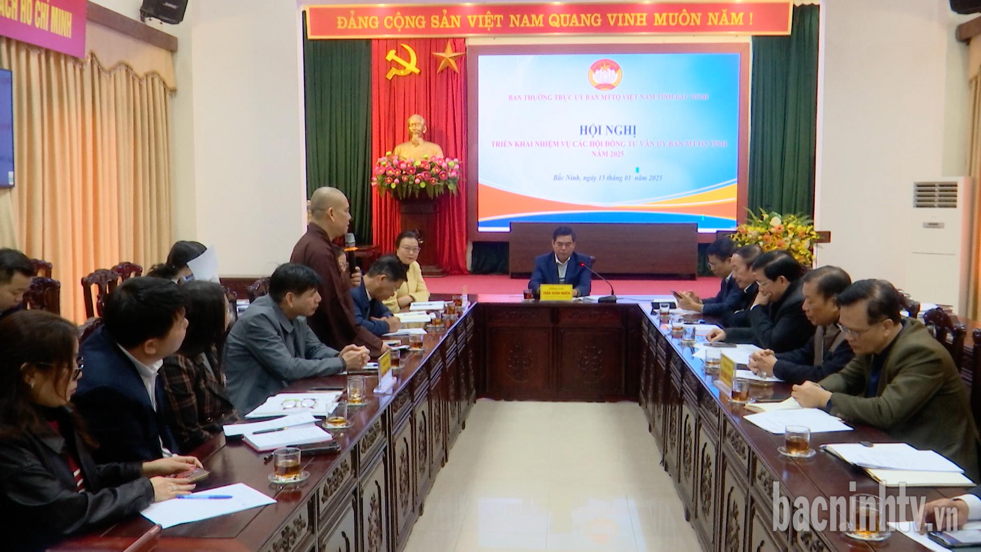 Uỷ ban MTTQ tỉnh triển khai nhiệm vụ các hội đồng tư vấn năm 2025