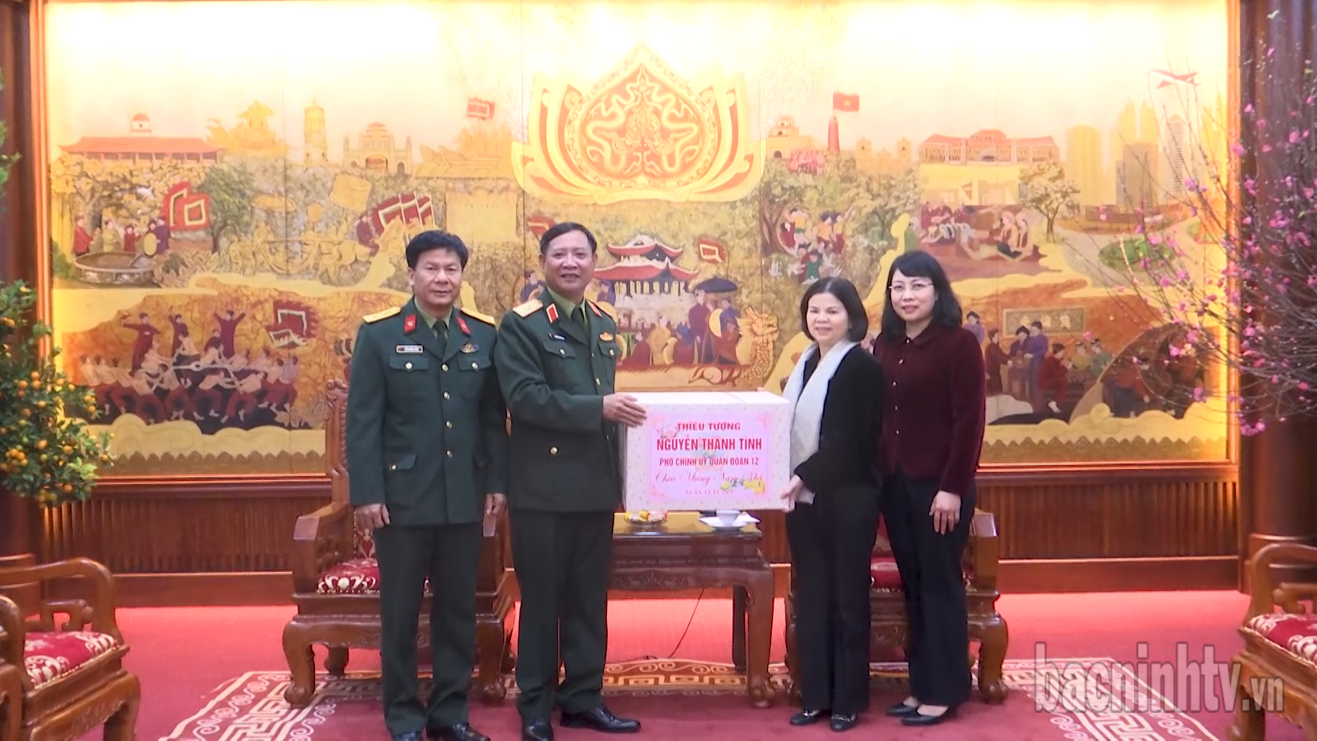 Lãnh đạo Quân đoàn 12 chúc Tết Tỉnh uỷ, UBND tỉnh Bắc Ninh