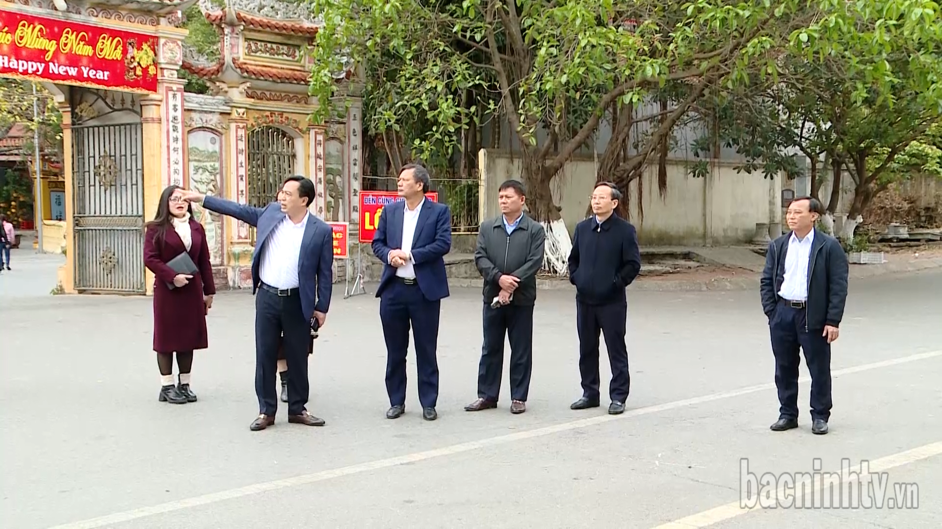Kiểm tra công tác đảm bảo an ninh trật tự, an toàn giao thông tại đền Giếng