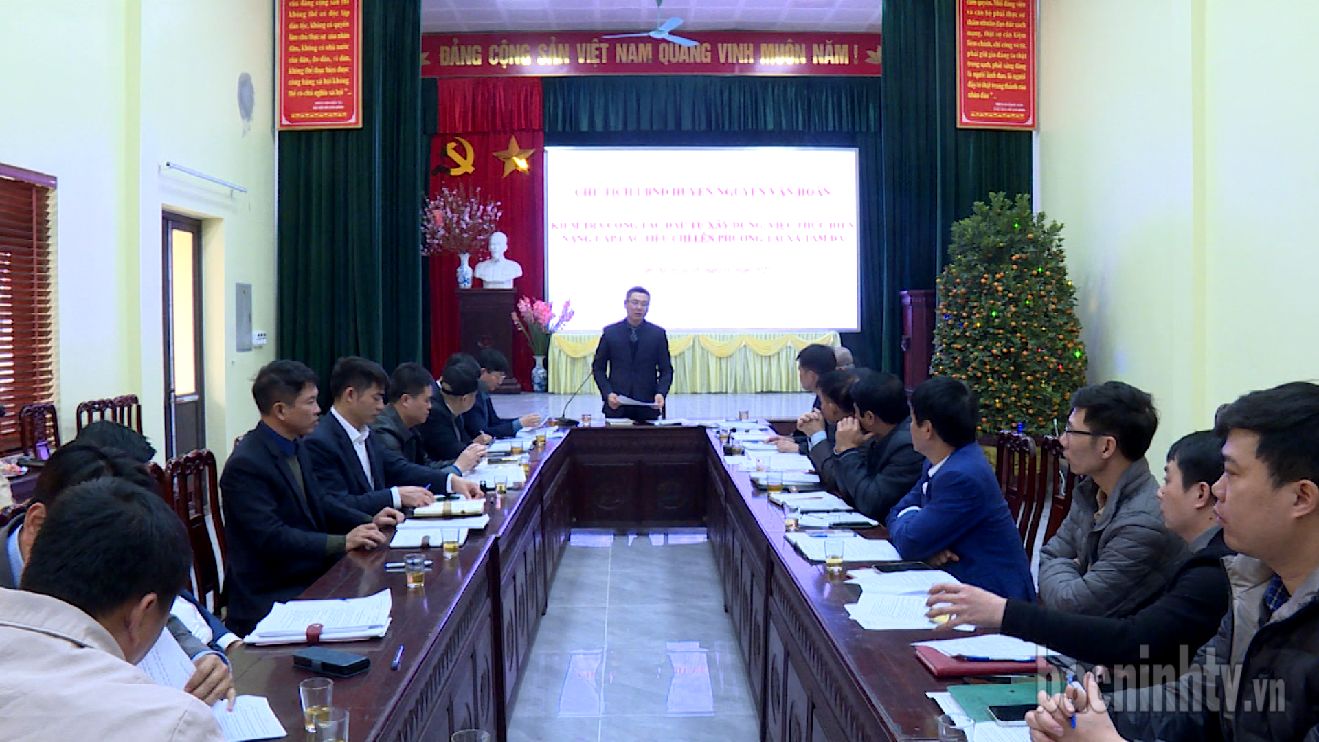 Yên Phong kiểm tra tiến độ việc thực hiện các tiêu chí lên phường tại xã Tam Đa