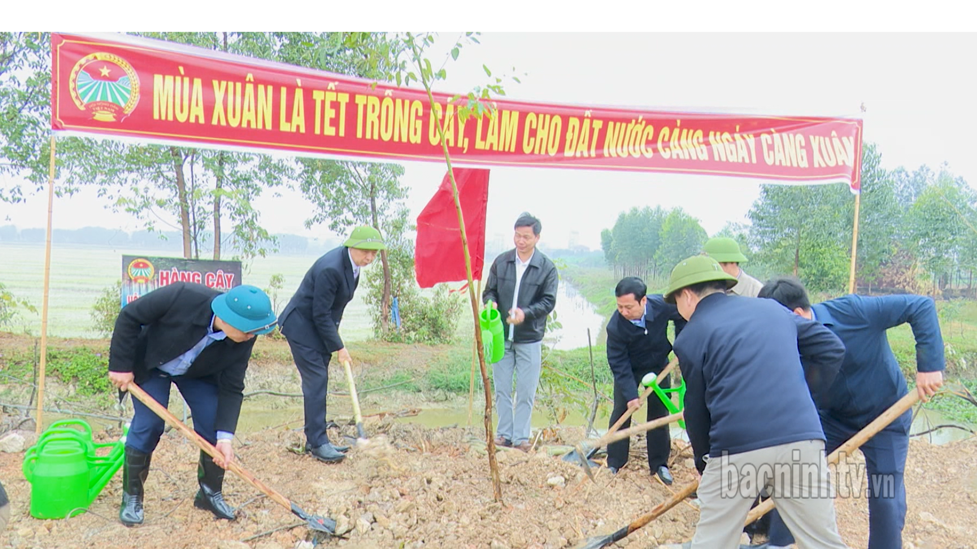 Hội Nông dân Yên Phong phát động Tết trồng cây Xuân Ất Tỵ