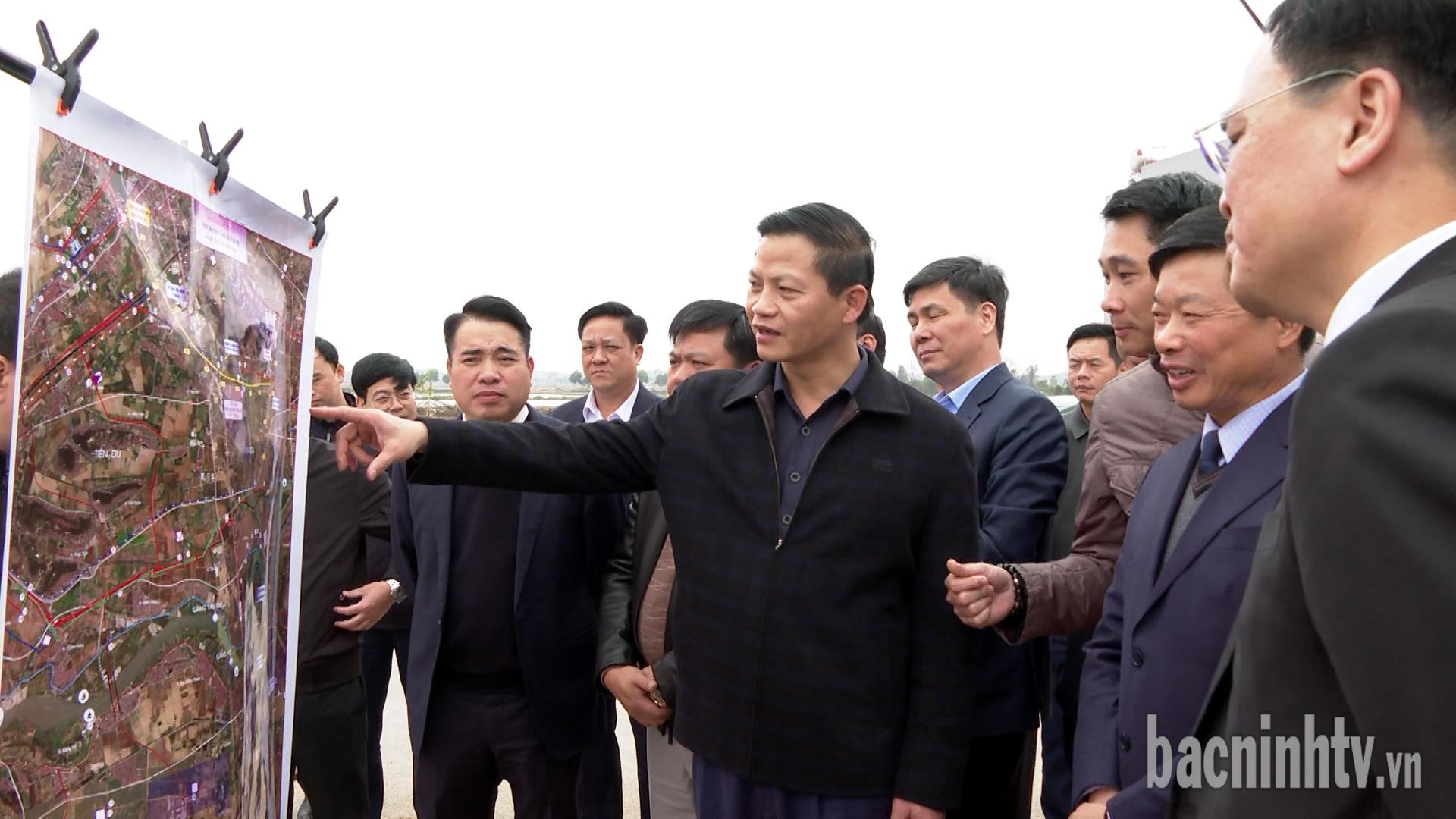 Chủ tịch UBND tỉnh kiểm tra tiến độ triển khai dự án đường vành đai 4