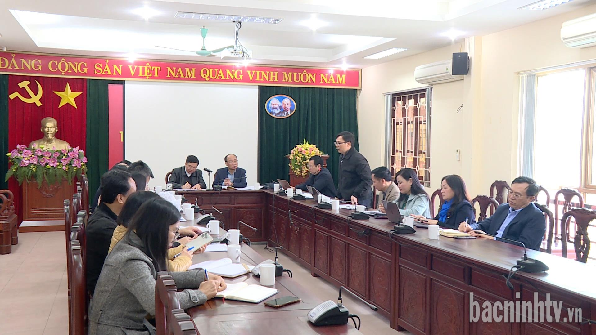Ban Tổ chức Tỉnh ủy làm việc với Liên đoàn Lao động tỉnh về việc sắp xếp tổ chức bộ máy