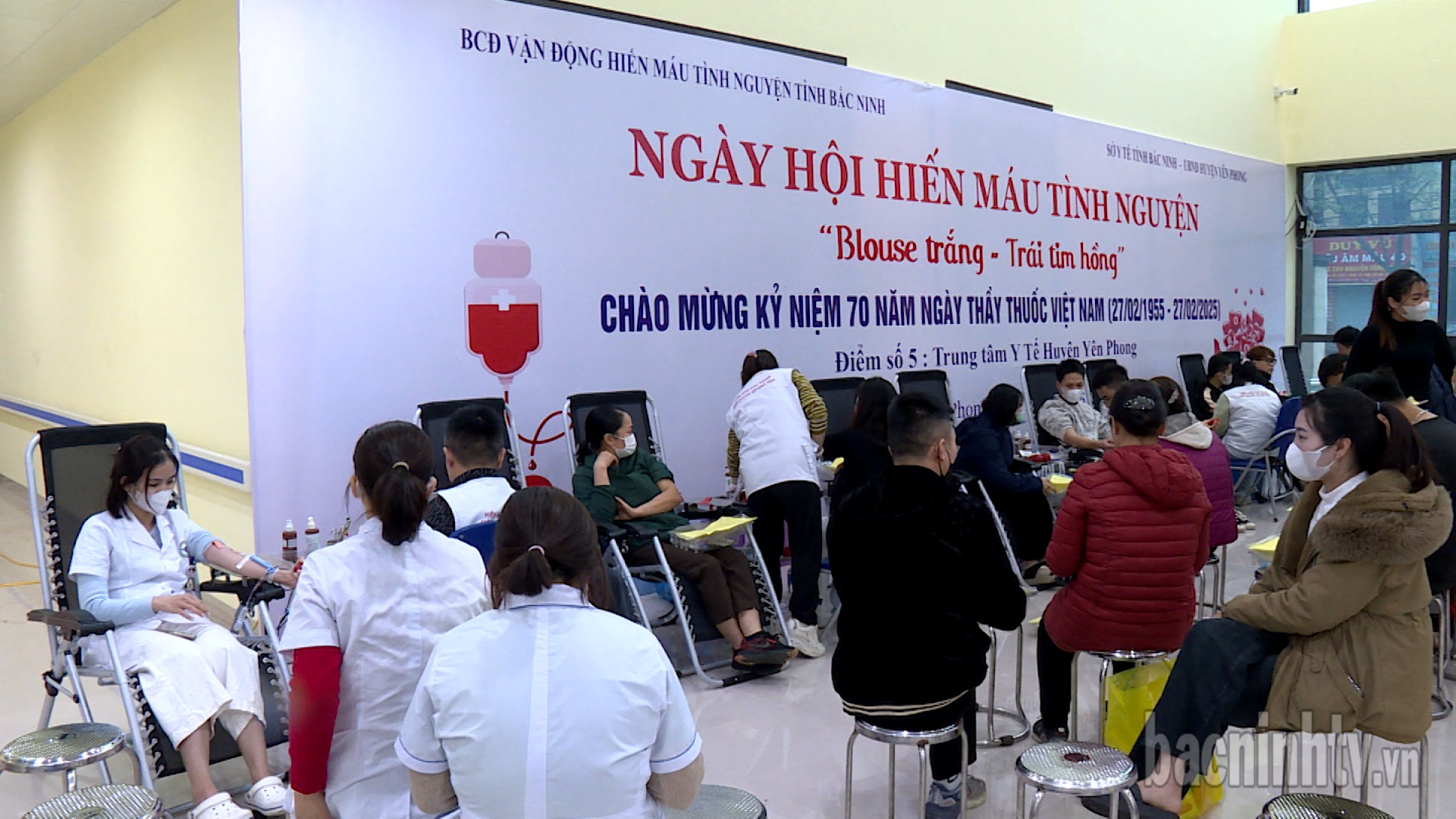 Ngày hội hiến máu tình nguyện “Blouse trắng - Trái tim hồng” huyện Yên Phong