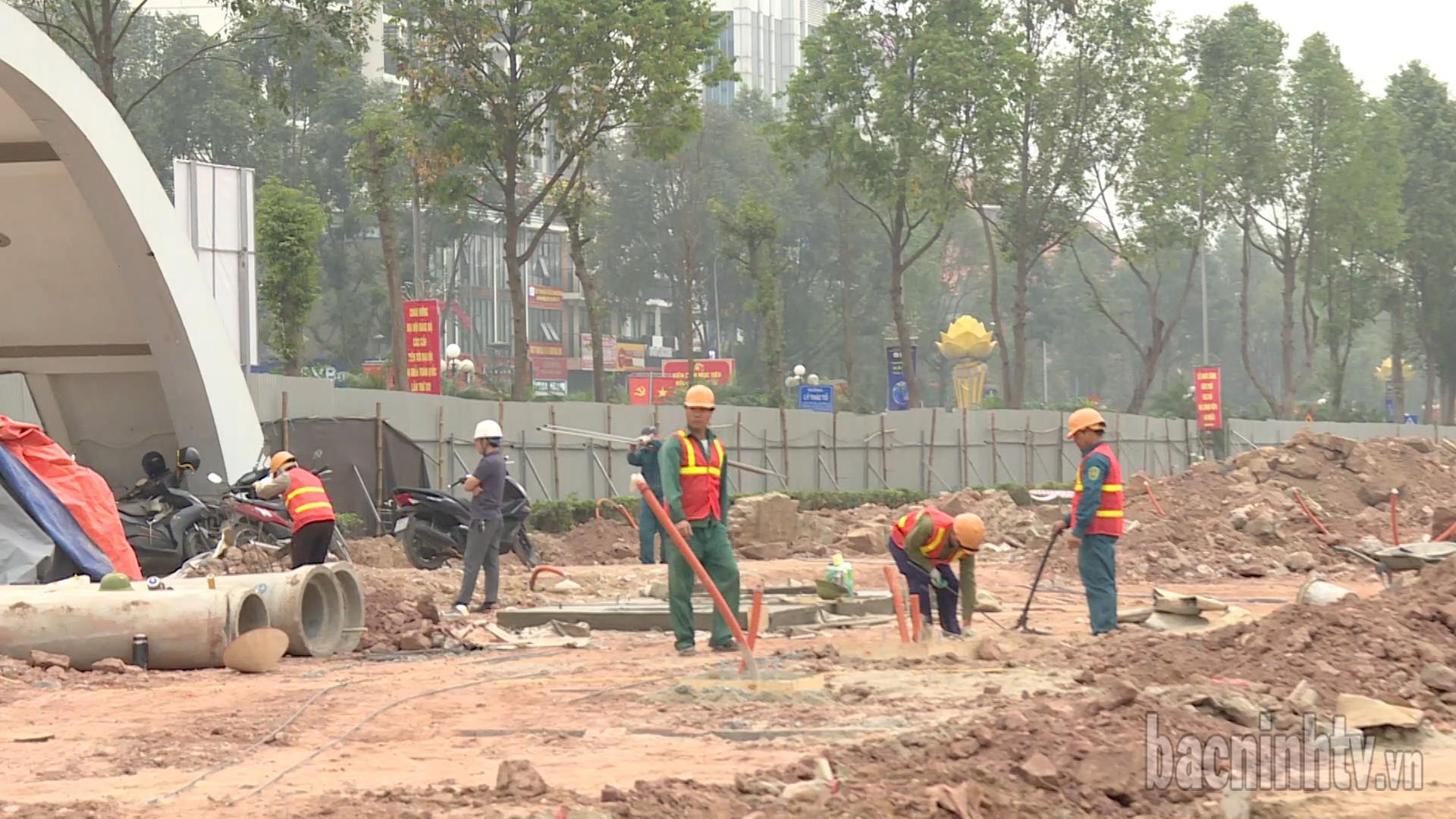 Thi công đạt gần 40% khối lượng Dự án giai đoạn I Công viên Văn Miếu