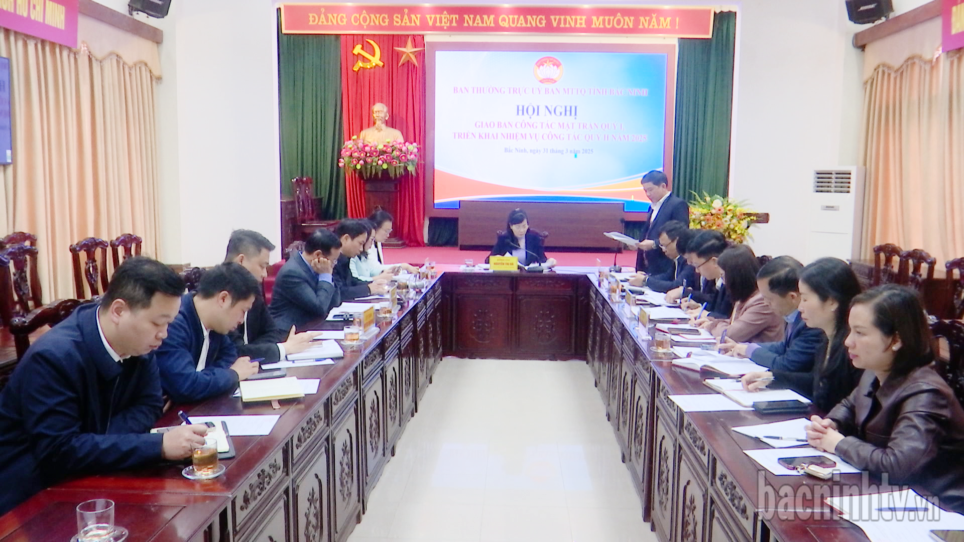 Giao ban công tác Mặt trận Quý I/2025