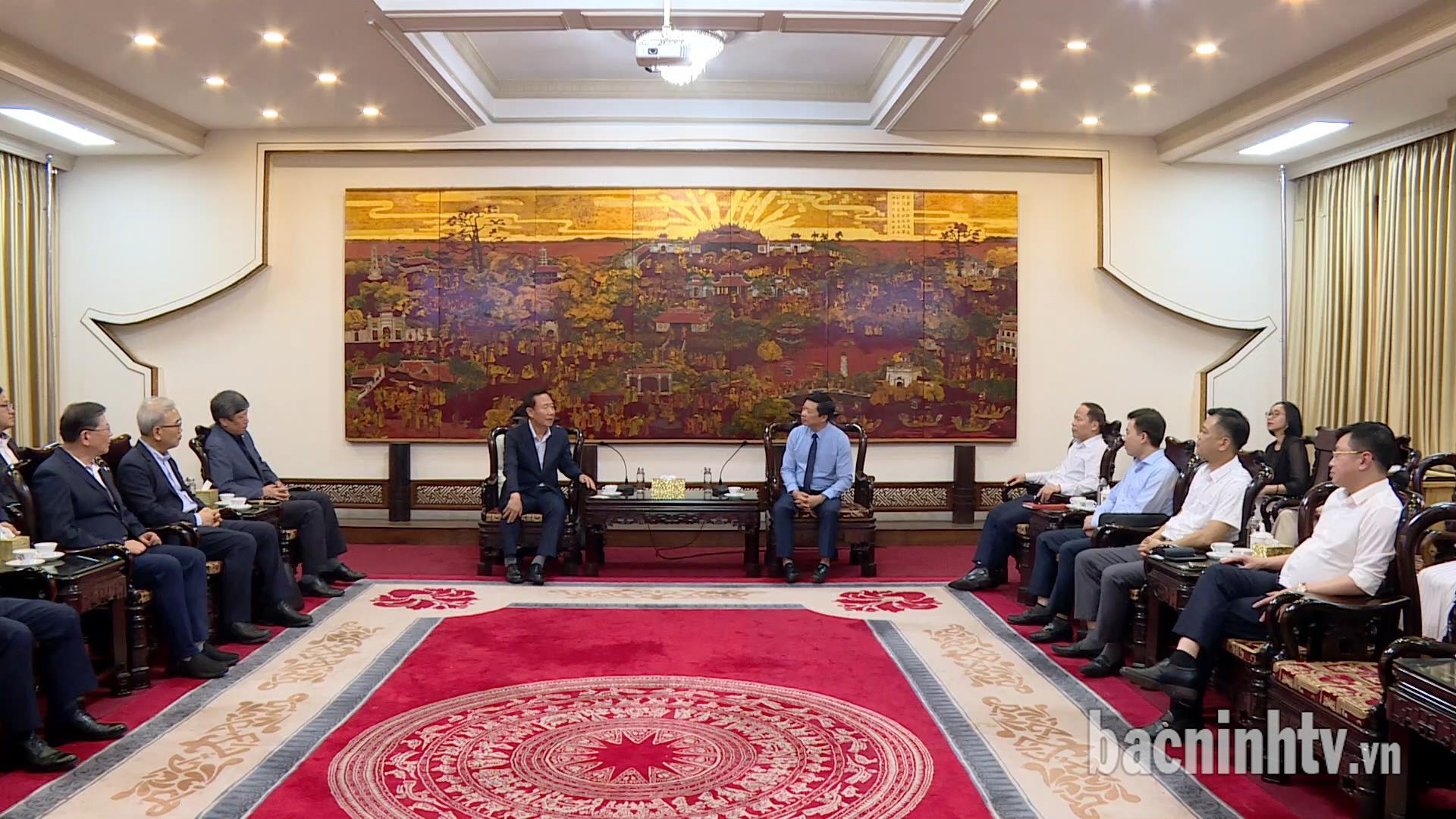 Phó Chủ tịch Thường trực UBND tỉnh Đào Quang Khải tiếp và làm việc với đoàn công tác huyện Bonghwa (Hàn Quốc)