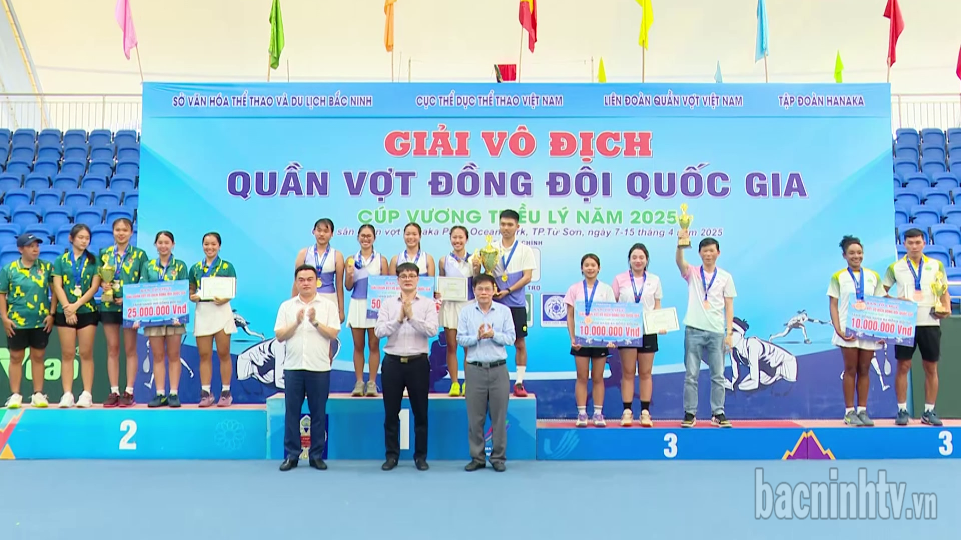 Bế mạc và trao giải Quần vợt Vô địch đồng đội Quốc gia Cup Vương triều Lý năm 2025