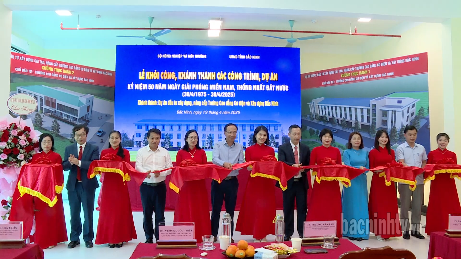 Trường Cao đẳng Cơ điện và Xây dựng Bắc Ninh khánh thành dự án chào mừng kỷ niệm 50 năm Ngày Giải phóng miền Nam, thống nhất đất nước