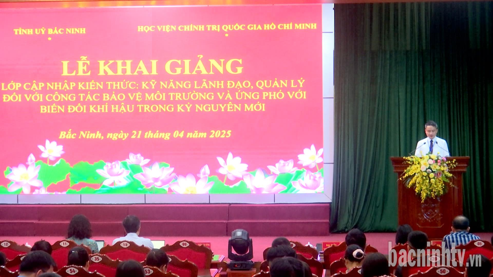 Tập huấn kỹ năng lãnh đạo, quản lý công tác bảo vệ môi trường