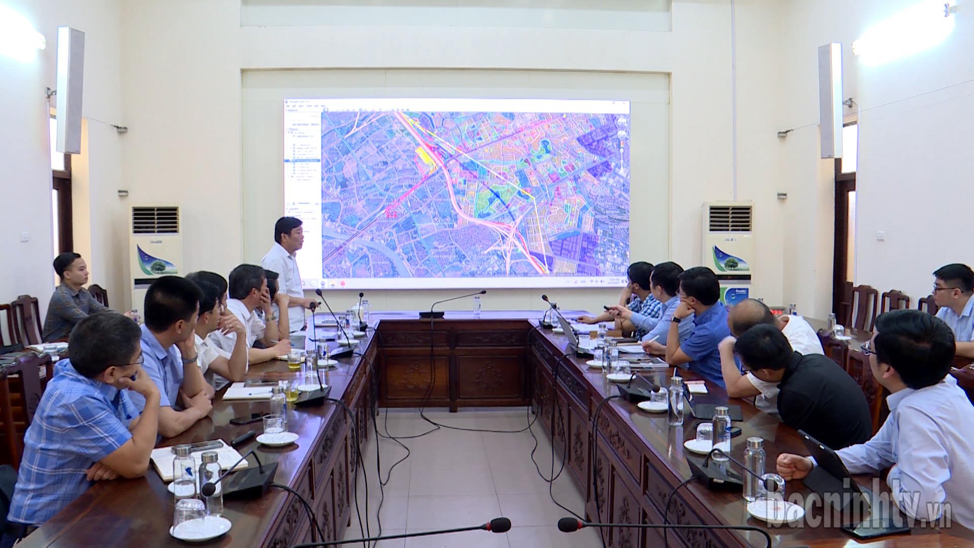 UBND tỉnh Bắc Ninh rà soát hướng tuyến đường sắt Lào Cai- Hà Nội- Hải Phòng