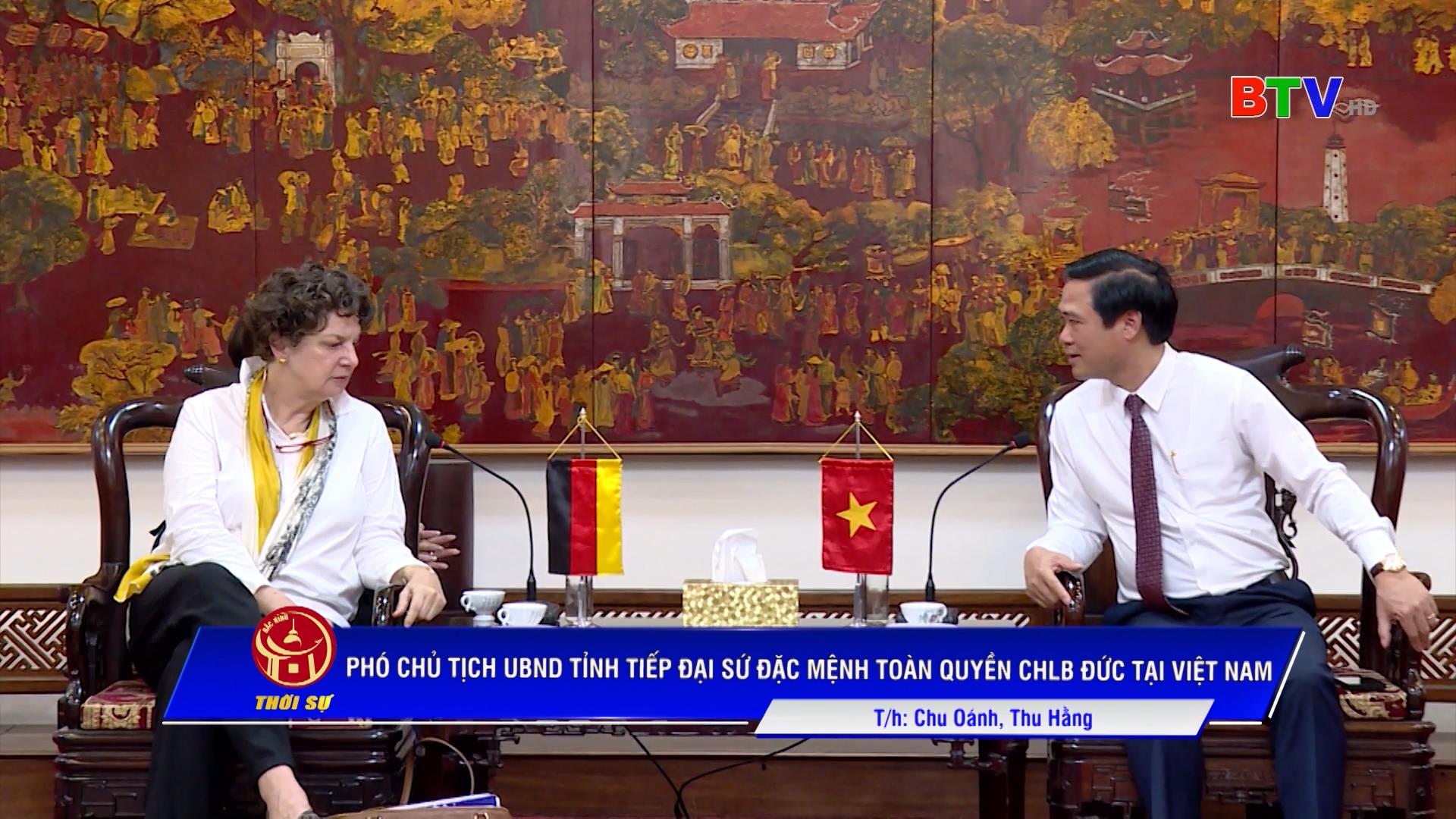 PHÓ CHỦ TỊCH UBND TỈNH TIẾP ĐẠI SỨ ĐẶC MỆNH TOÀN QUYỀN CHLB ĐỨC TẠI VIỆT NAM