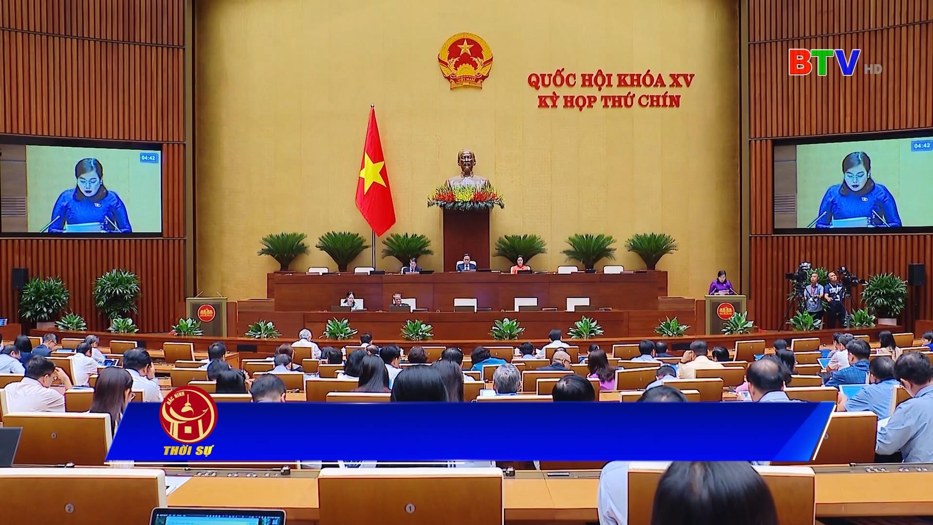 Quốc hội thảo luận ở hội trường về dự thảo Luật Thuế thu nhập doanh nghiệp (sửa đổi)