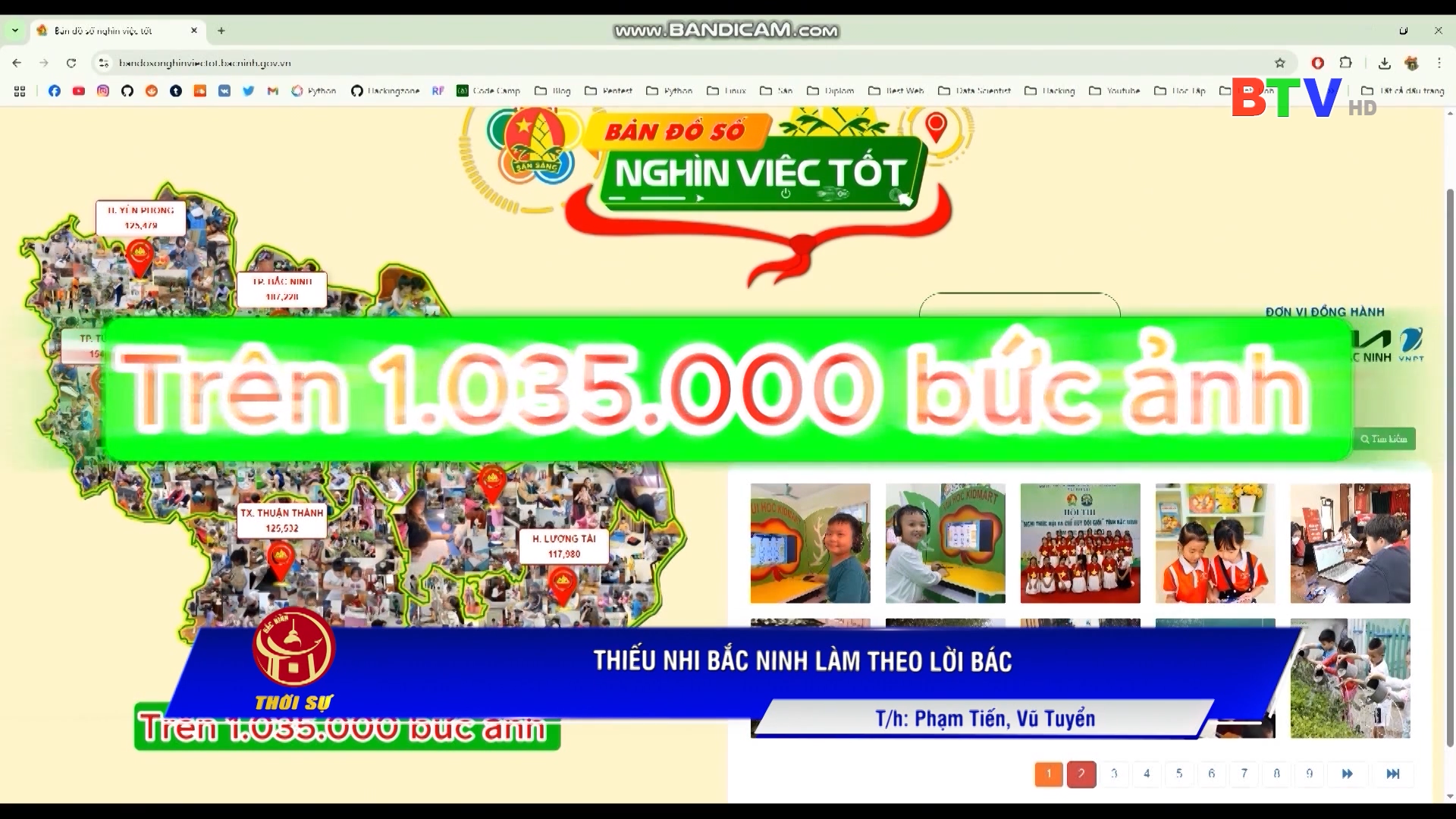 Thiếu nhi Bắc Ninh làm theo lời Bác