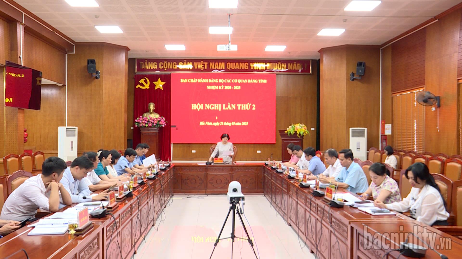 Hội nghị Ban Chấp hành Đảng bộ Các cơ quan Đảng tỉnh lần thứ 2
