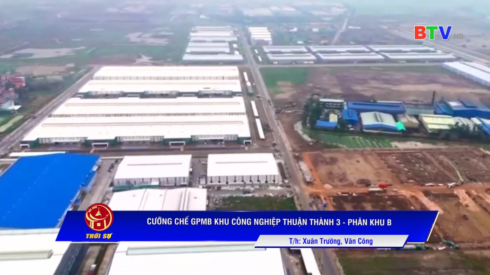 Cưỡng chế GPMB Khu công nghiệp Thuận Thành III - Phân khu B