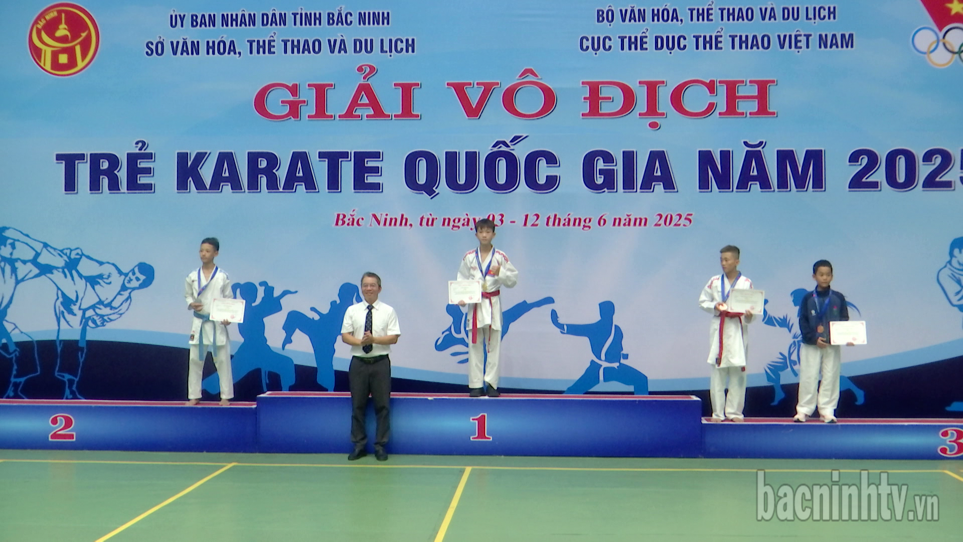 Bắc Ninh giành được 11 huy chương tại Giải vô địch trẻ Karate quốc gia