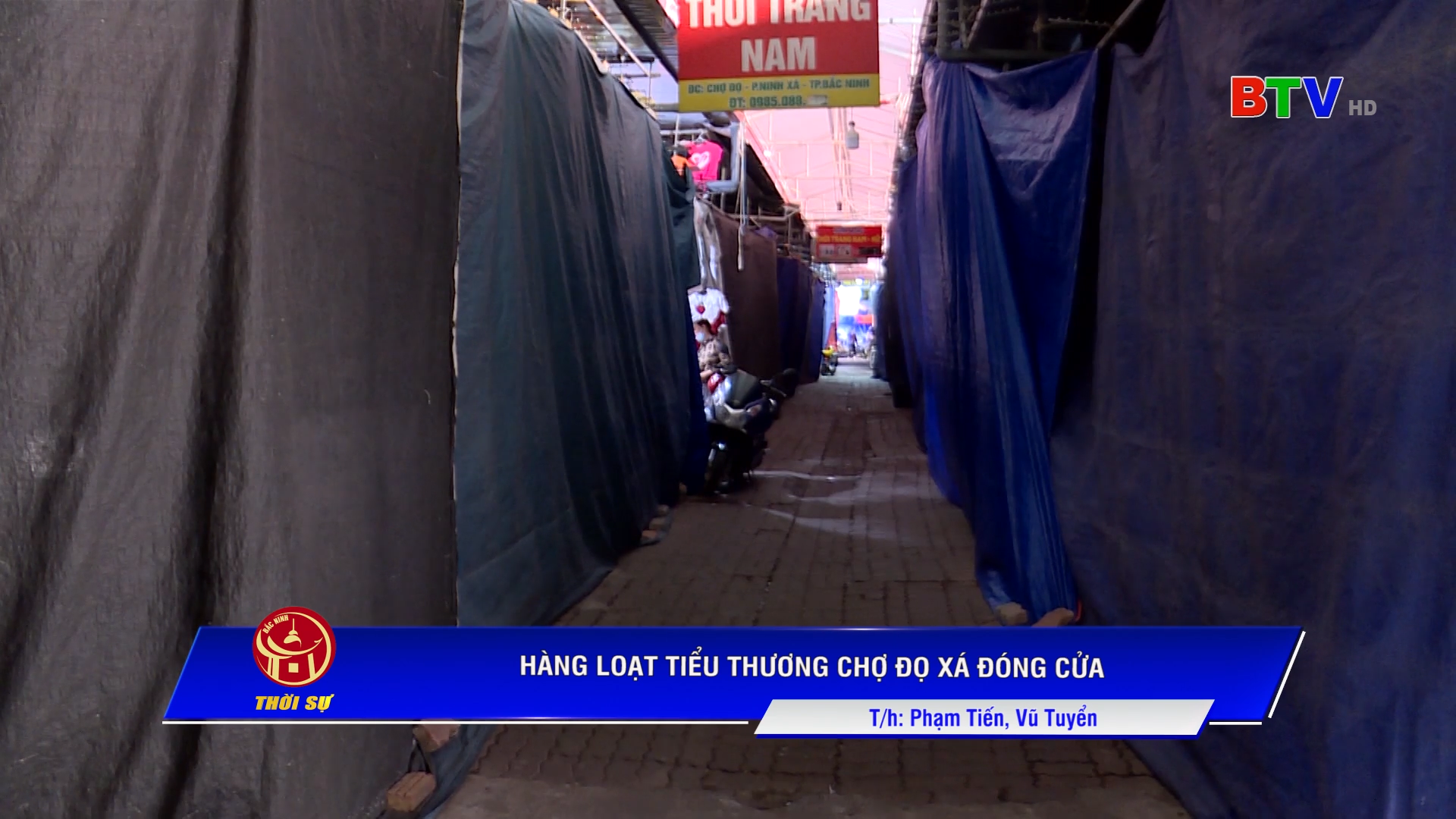 Hàng loạt tiểu thương chợ Đọ Xá (Tp. Bắc Ninh)  đóng cửa