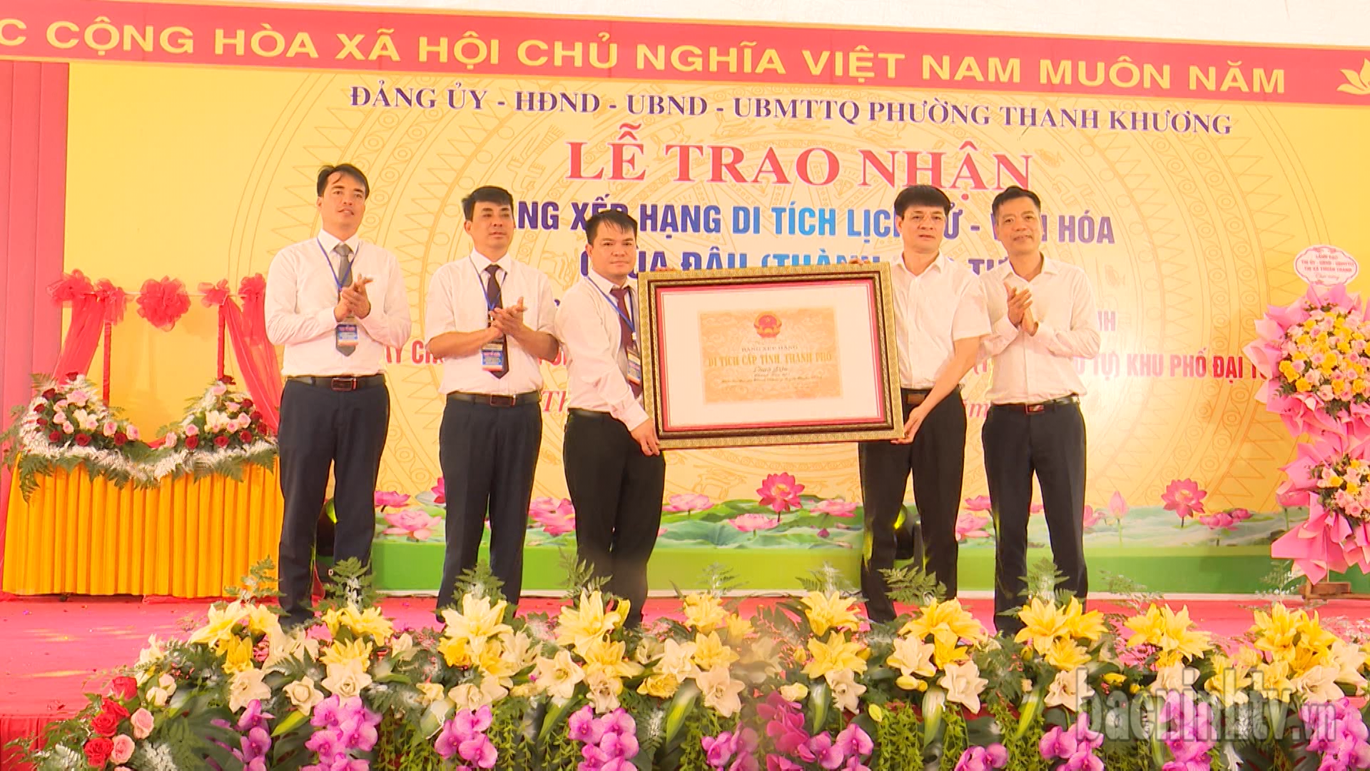 Chùa Đậu đón nhận Bằng di tích lịch sử - văn hóa cấp tỉnh