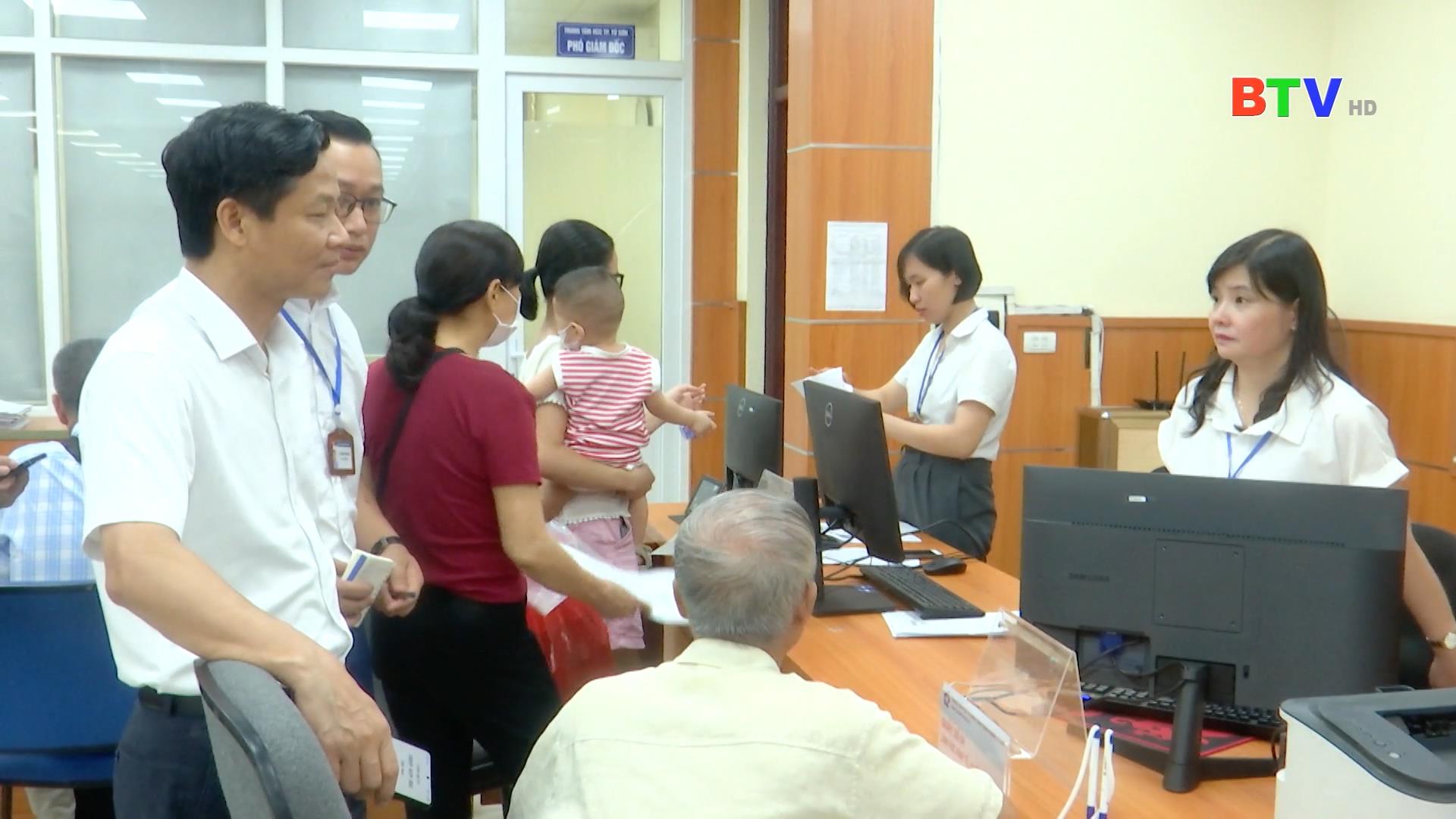 TP TỪ SƠN TỔ CHỨC VẬN HÀNH THỬ NGHIỆM TRUNG TÂM PHỤC VỤ HÀNH CHÍNH CÔNG PHƯỜNG MỚI