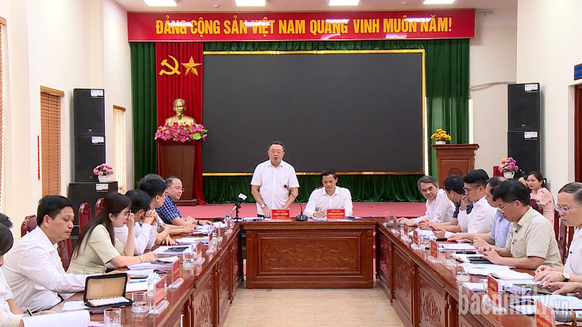 Đoàn công tác Trung ương kiểm tra công tác chuẩn bị vận hành chính quyền địa phương 2 cấp của tỉnh Bắc Ninh