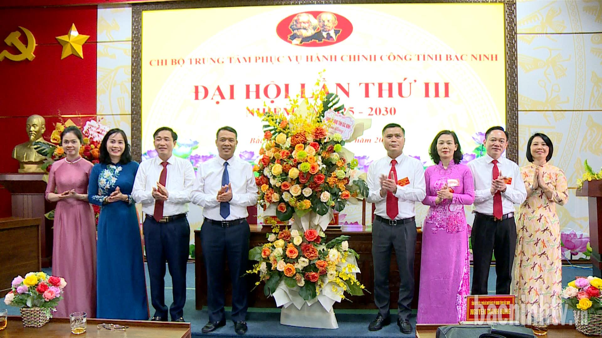 Đại hội Chi bộ Trung tâm Phục vụ hành chính công tỉnh lần thứ III