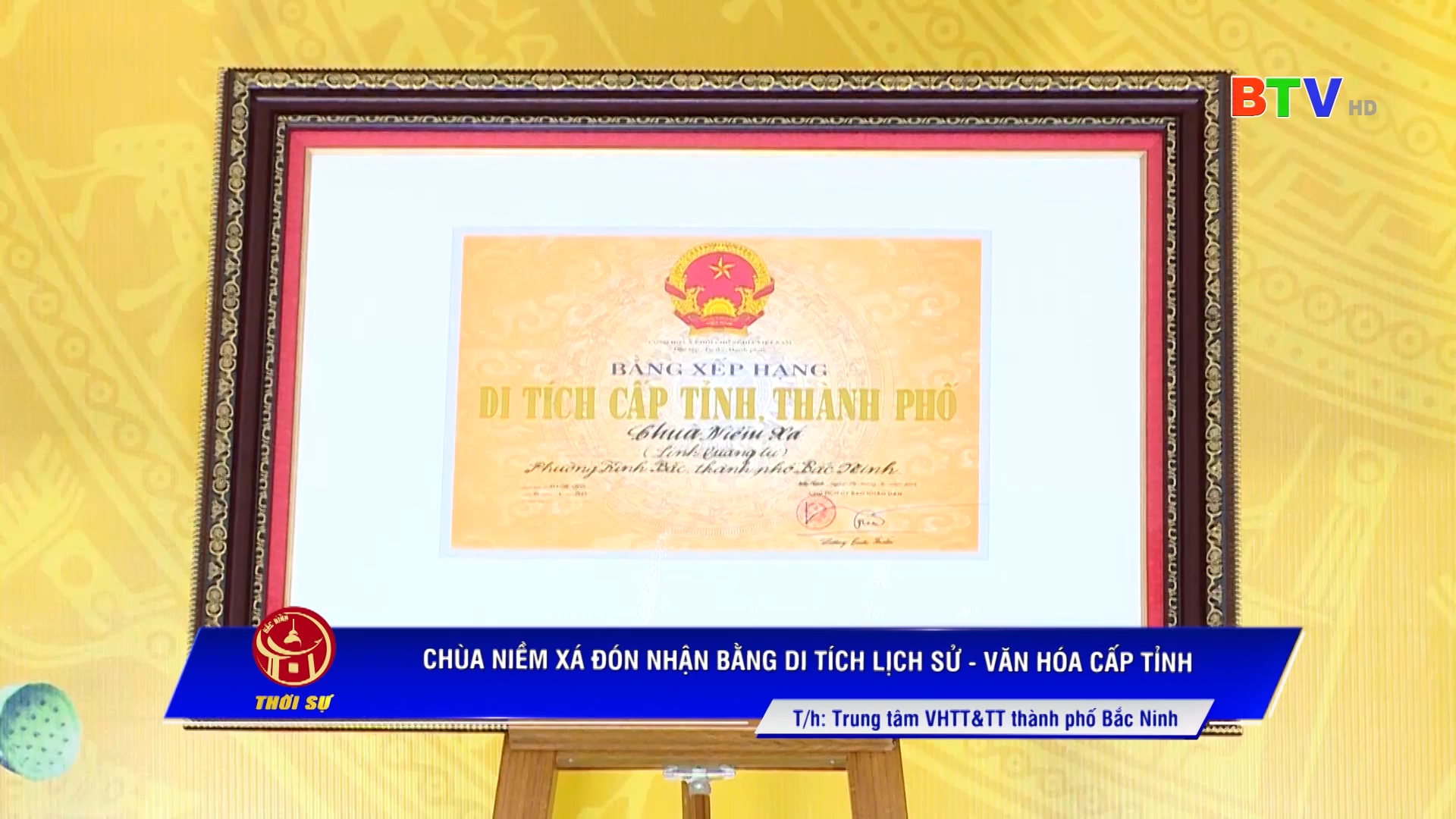 Chùa Niềm Xá đón nhận Bằng di tích lịch sử - văn hóa cấp tỉnh