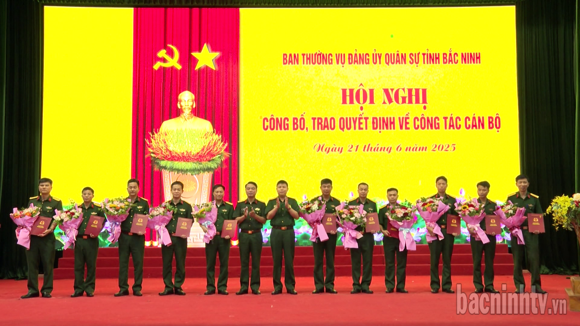 Đảng ủy Quân sự tỉnh trao Quyết định Bổ nhiệm cán bộ