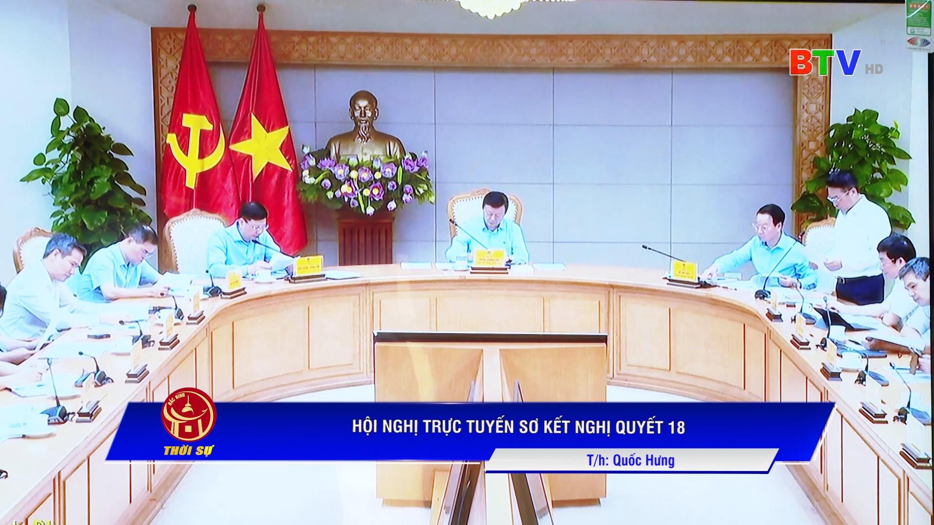 Hội nghị trực tuyến sơ kết nghị quyết 18